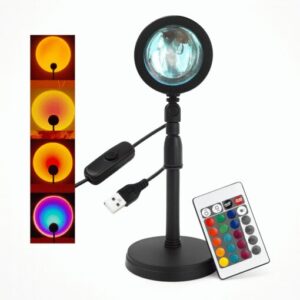 lÁmpara led rgb usb con control su 1575 yy 007 sunset atardecer