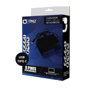 cargador notebook universal only pin lenovo yoga, hp celeste