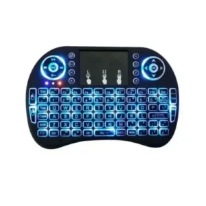 teclado + mouse control smart tv retroiluminado mini keyboard