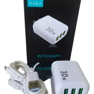 cargador rapido xaea 30w 3 puertos
